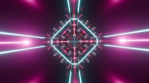 3d render endless background, seamless scifi tunnel, cyberpunk concept