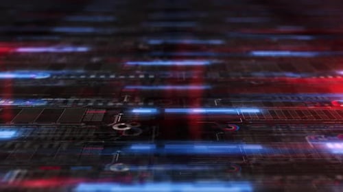 Virtual Digital Space With Stock Exchange Data