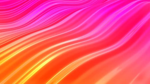 Orange And Pink Gradient Abstract Waves Background Vj Loop I 4K