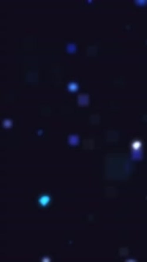 Abstract Blue Glowing Particles Background Animation