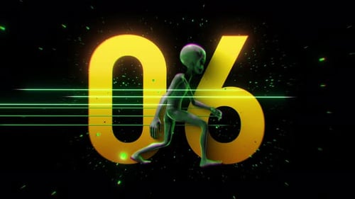 Alien Colour Strobe Countdown 06