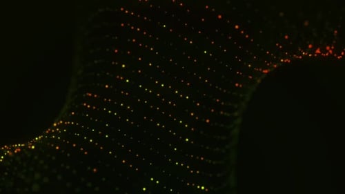 Dynamic Abstract Particle Wave Background