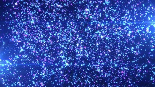 Abstract animated particle concept for celebrating birthdays and holidays. 4k loop bokeh background