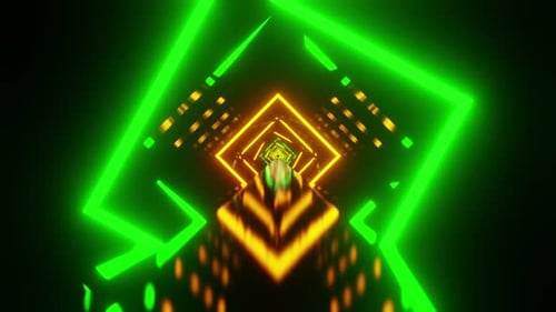 Rainbow Rhombus Vj Loop Animation Background