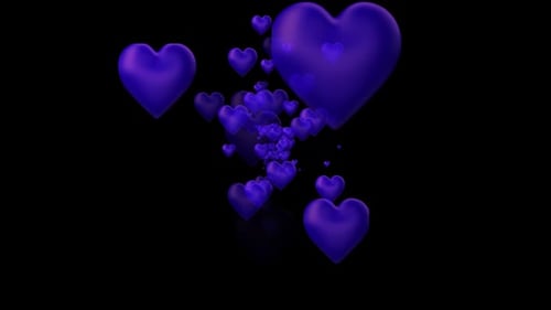 Blue Love Alpha Background