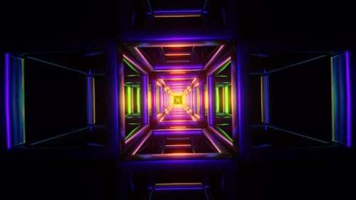 Una impresionante muestra de geometría sagrada en una colorida animación