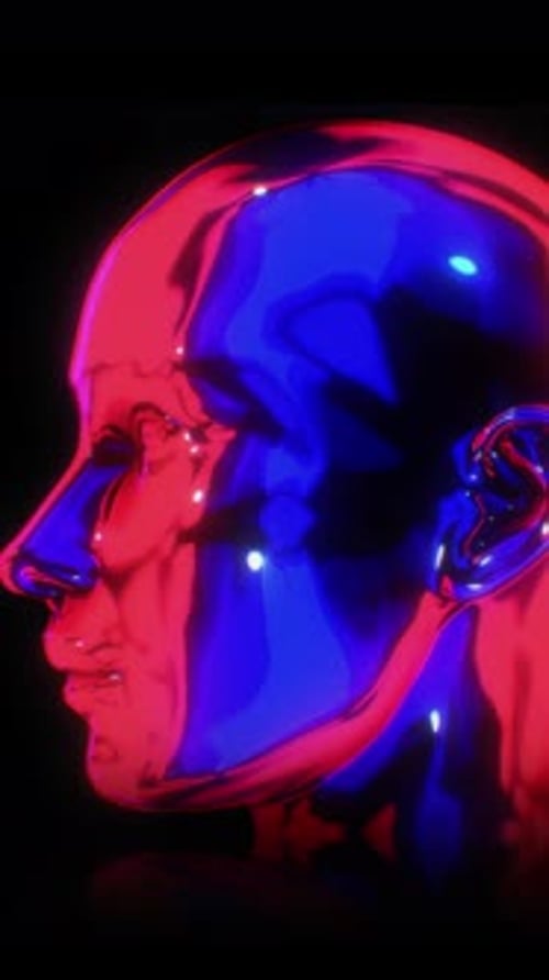 Blue And Red Reflective Heads Loop