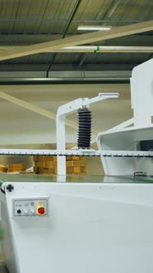 Silent Highprecision Equipment for Folding Adhering Cardboard Components White Industrial Apparatus