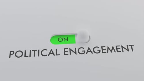 Switching on the POLITICAL ENGAGEMENT switch