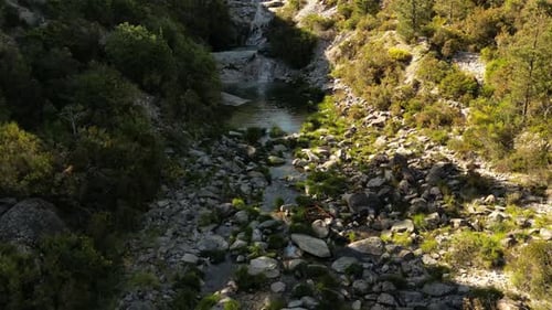 Aerial video of the Panda-Grace National Park, Portugal