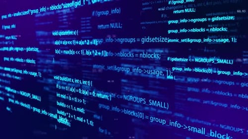 Código de programação de IA com fundo de computação de rede