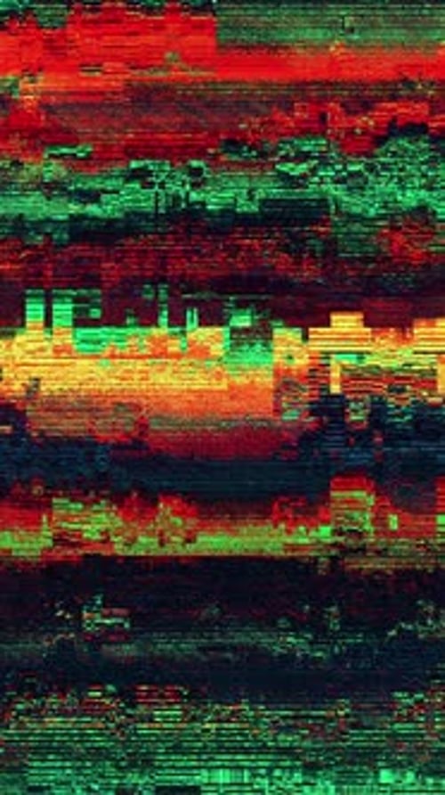 Vertical Glitch Digital Static Effect Background