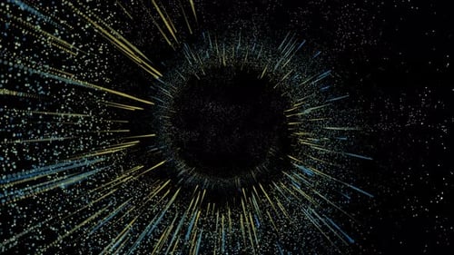 Abstract Digital Tunnel Particle Background