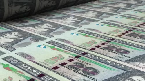Guatemalan Quetzal Money Printing Process Loop