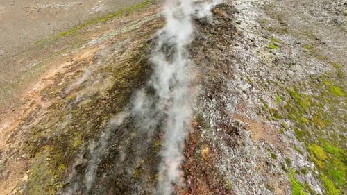Geothermal Area Volcanic Activity Smoke Hill Nature Mountain