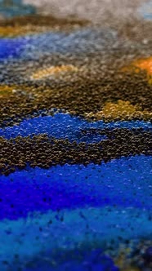 Dynamic Abstract Particle Flow with Shifting Colors Background