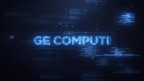 Edge Computing Word On Dynamic Technology Background