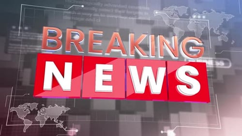 Futuristic Breaking News Broadcast Opener Title Animation