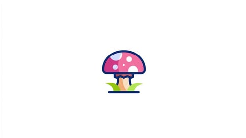 Mushroom Animated Icon
