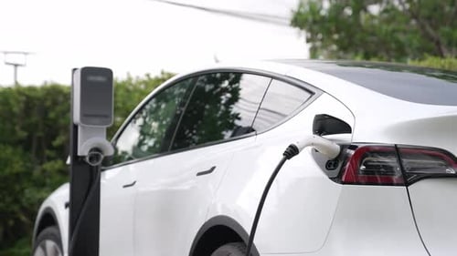 Electric vehicle technology utilized to home charging station. Fastidious