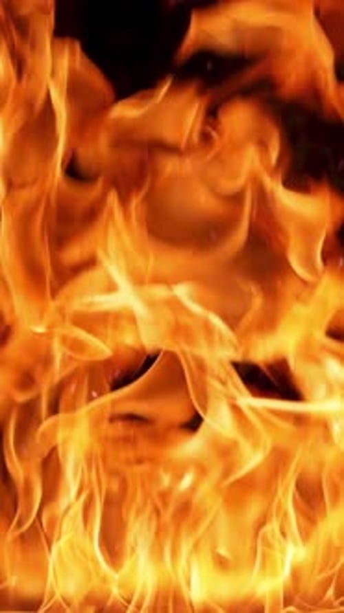 Loopable Flames in Zeitlupe Vertikal
