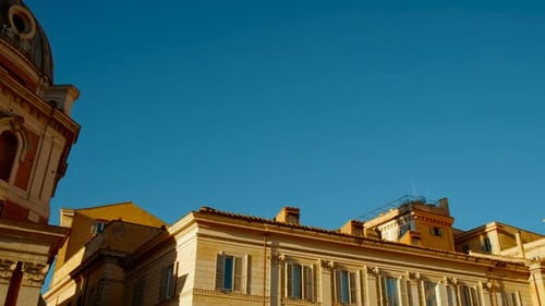 Kirche Santa Maria di Loreto und Trajanssäule, Rom, Italien