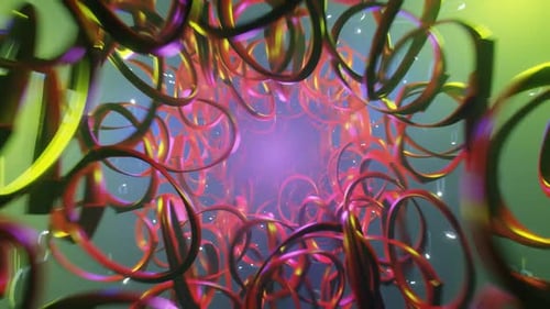 Animation de rotation circulaire abstraite