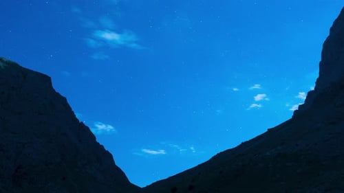 Night Sky and Mountains Time-Lapse