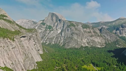 Unique granite monolith located in Yosemite National Park