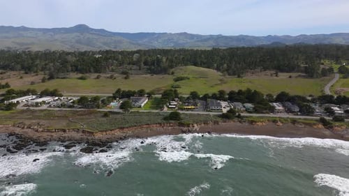 Behold the Stunning Aerial View of the Breathtaking Beauty of Cambria Californias Coast