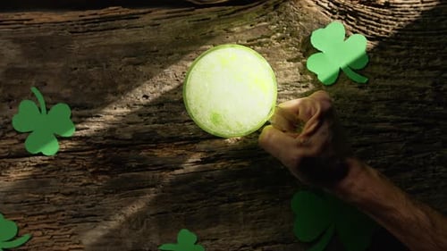 St Patricks Day Party with Green Beer