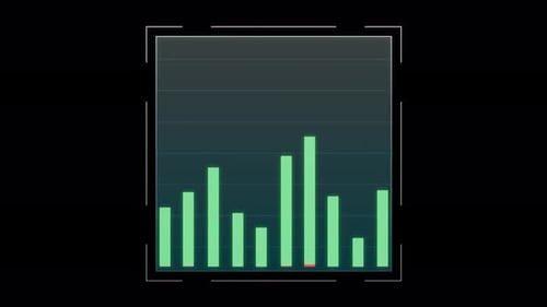 Hud Ui For Business App Graph Showing The Comparison Of Volatility
