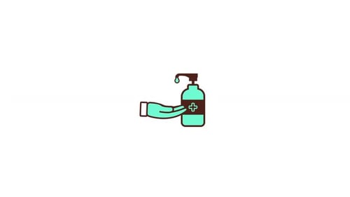 Animation des Reinigungsseifen-Symbols