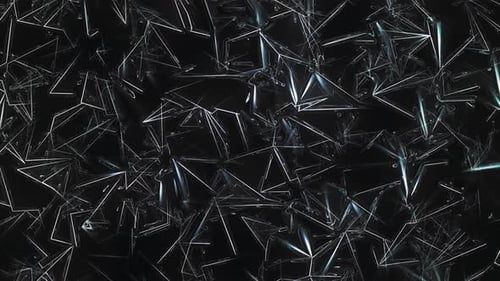 Structure abstraite en cristal et diamant