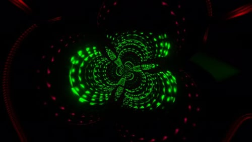 Vibrant Shapes Pulse in a Mesmerizing VJ Loop Background