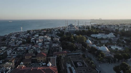 Stadtansicht von Istanbul aus der Luft
