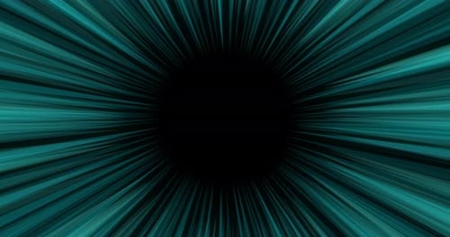 Abstract Teal Speed Lines Radial Burst Loop Background