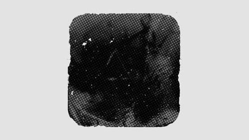 Printed Grunge Square Symbol