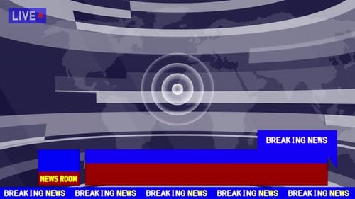 Breaking News Lower Third Graphic with Global Background