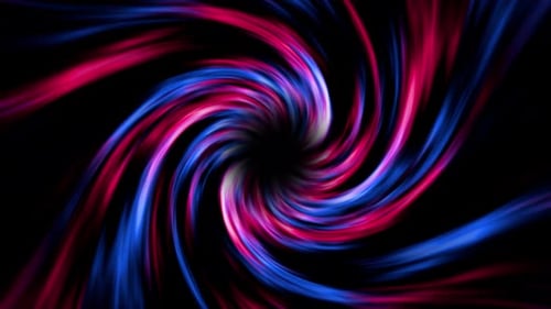Swirling background, Gradient twirl bright abstract background, tunnel, 3d animation in 4K