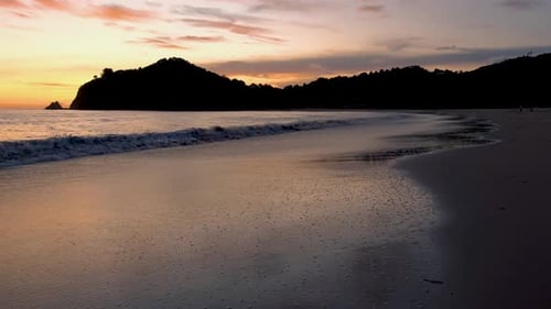 Sunset on a Beach at the Tropical Island Koh Lanta Krabi Thailand