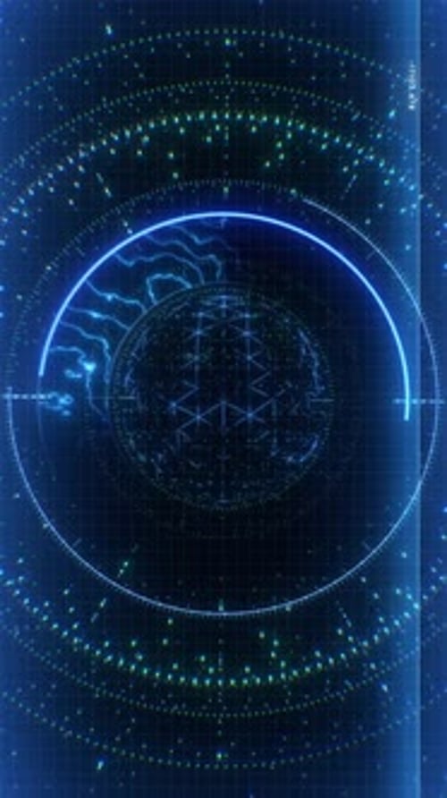 Radar Style & Tech HUD-Bildschirm 05