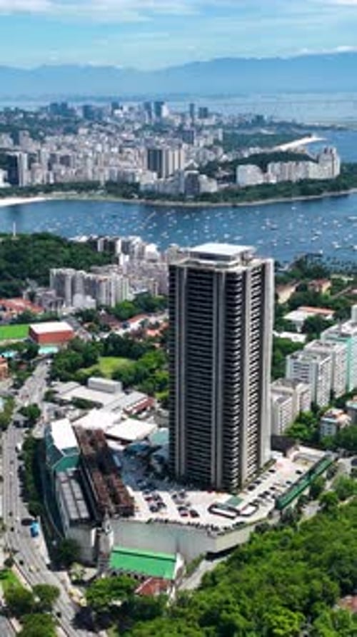 Rodrigo De Freitas Lagoon At Downtown City In Rio De Janeiro Brazil.