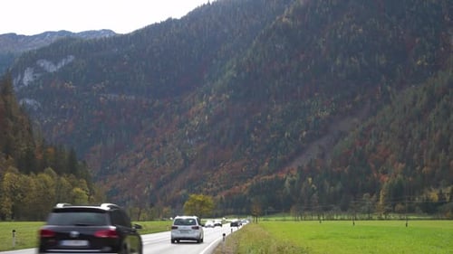 Car On An Autumn Road 11