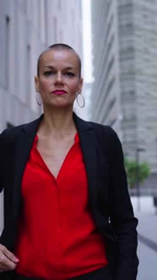 Confident Women Walking Together on a City Street