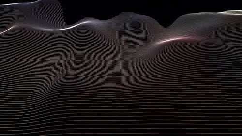 Abstract Digital Grid Waveform Animation Background