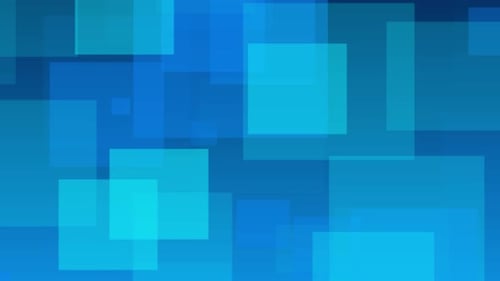 Seamless Looping Blue Abstract Geometric Squares Background