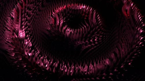 Background of pulsating audio wave rings