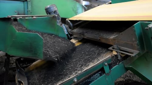 Close Up of Tire Fragments After the Recycling Process Highlighting Eco Friendly Material Recovery