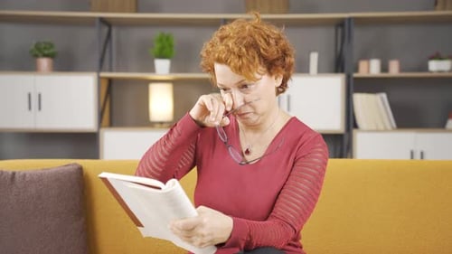 Eye strain, reading books.